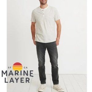 Marine Layer Original Slim Fit Jean Medium Washed Black 34/32